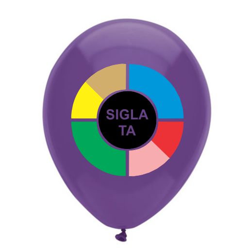 Baloane personalizate 1 fata 7 culori
